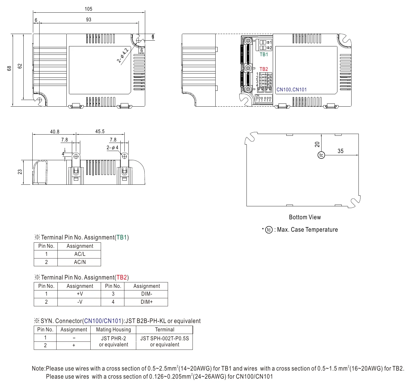 LCM-25 MECHANICAL SPECIFICATION