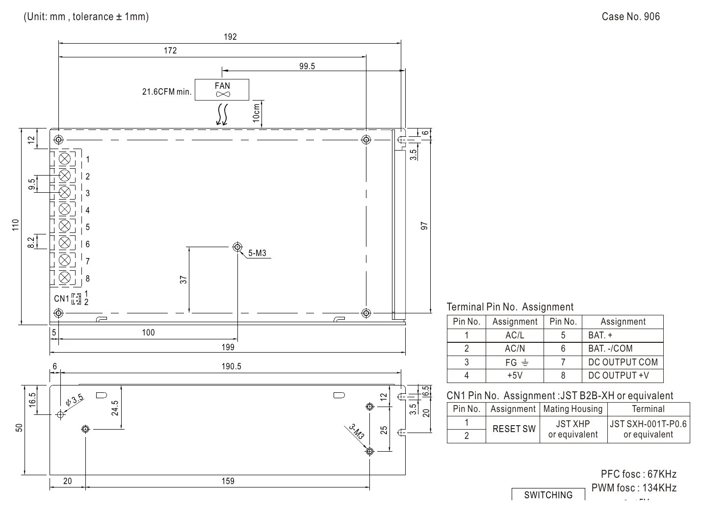 ADD-155C Mechanical Specification