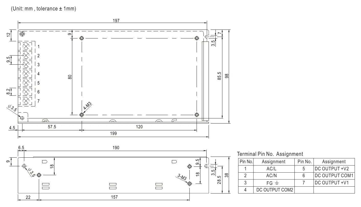 RID-125-1205 Mechanical Specification