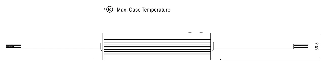 HLG-40H-24 ‧tc : Max. Case Temperature