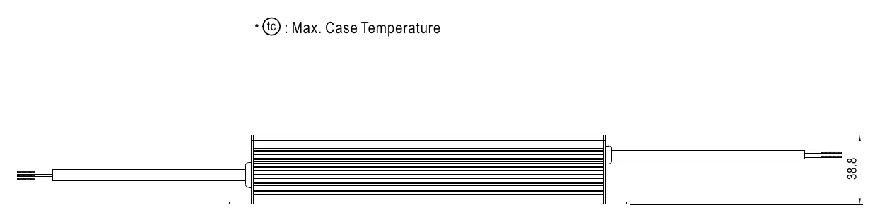 HLG-120H-48 ‧tc : Max. Case Temperature
