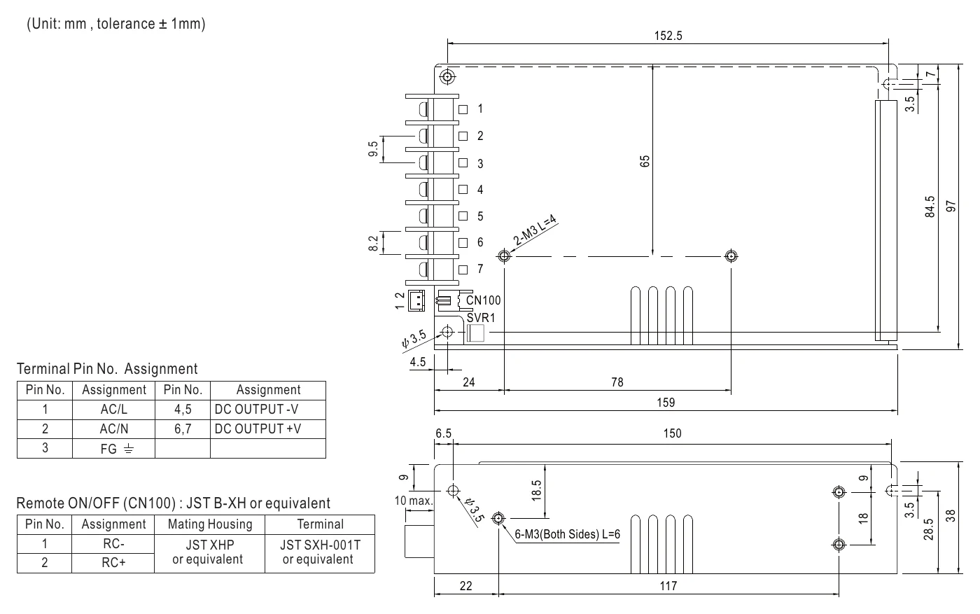 MSP-100-5 Mechanical Specification