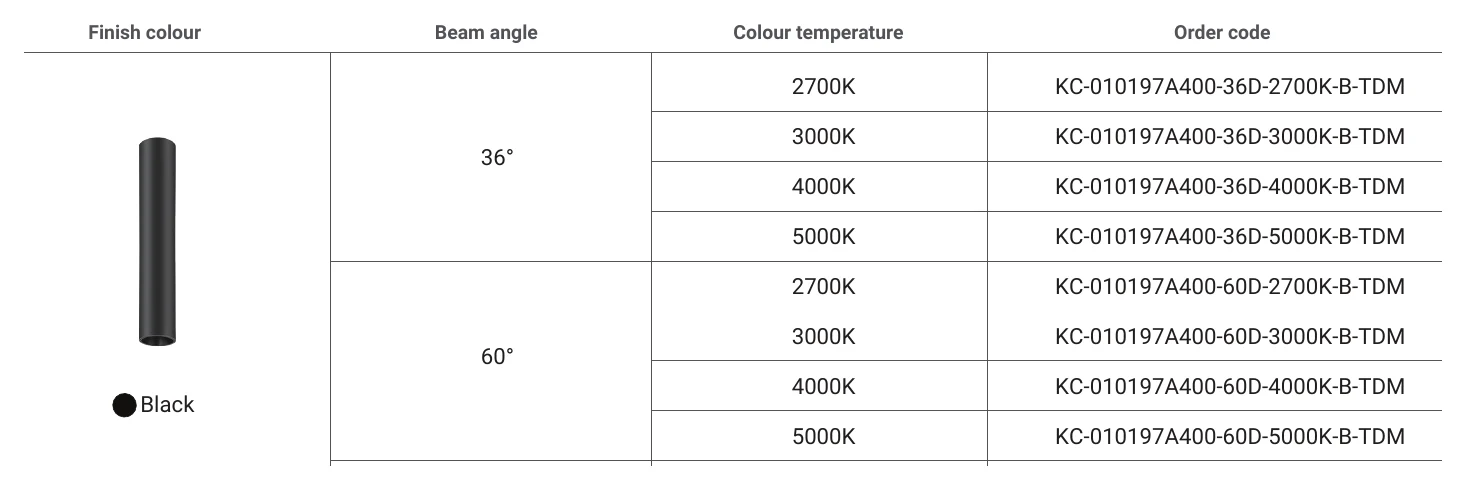 Archilight Slim 400 Downlight 12W Finish colour