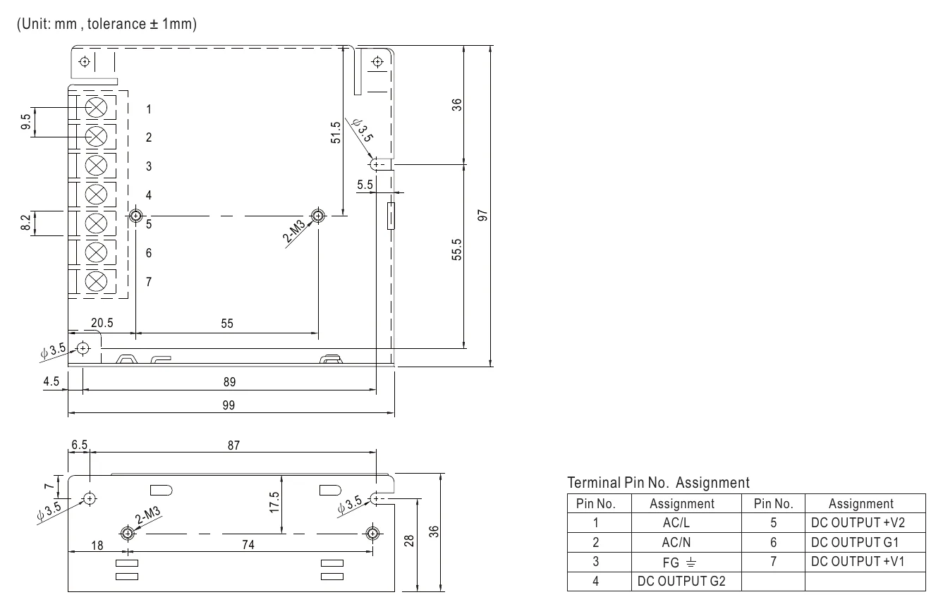 RID-50B Mechanical Specification