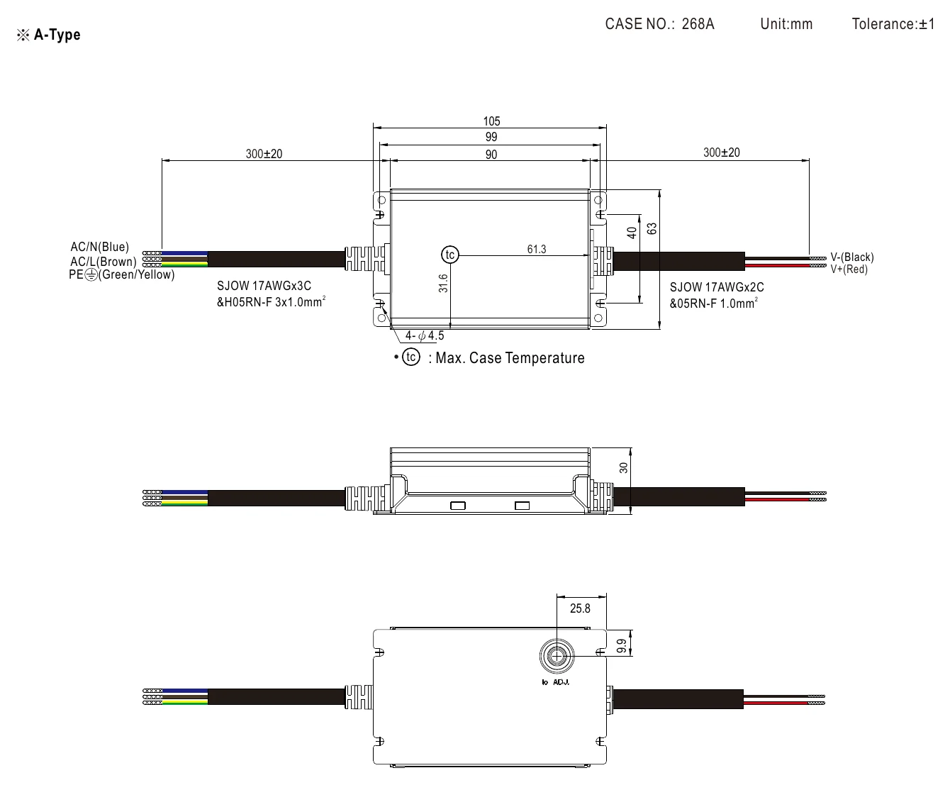 XLG-25-AB Mechanical Specification