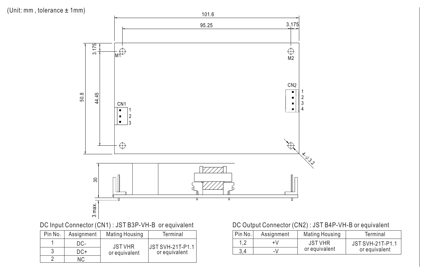 PSD-30B-24 Mechanical Specification
