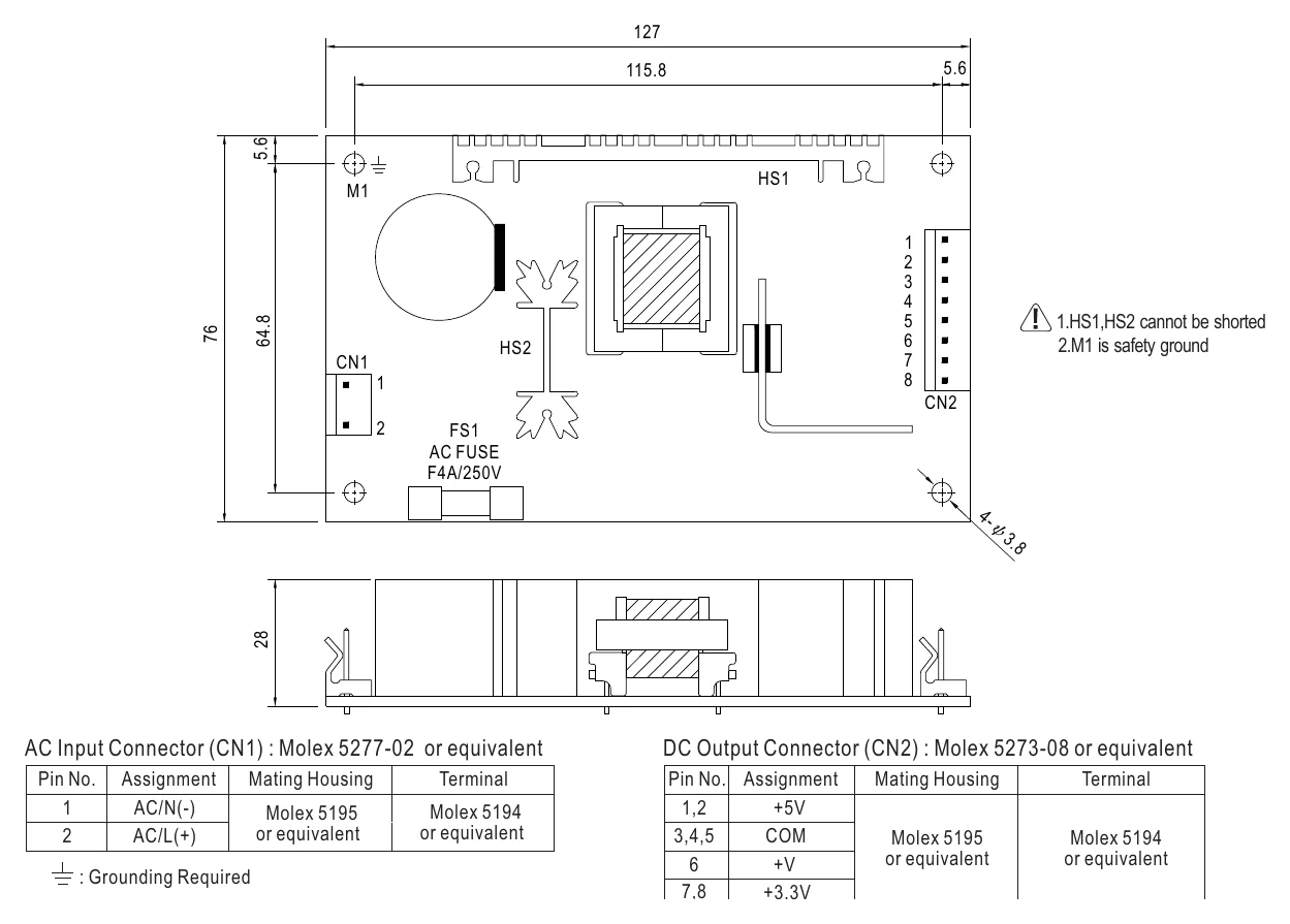 PT-4503 Mechanical Specification