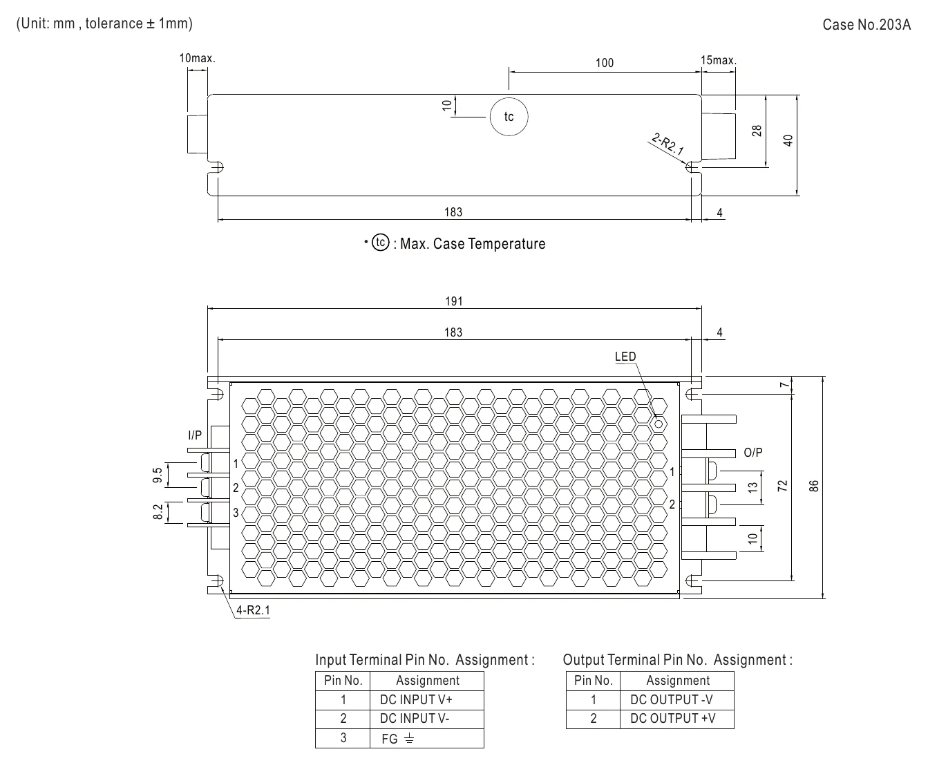 RSD-200D-48 Mechanical Specification