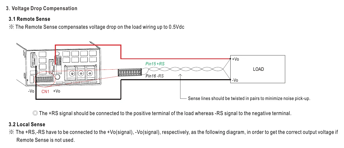 NSP-1600-12 3. Voltage Drop Compensation