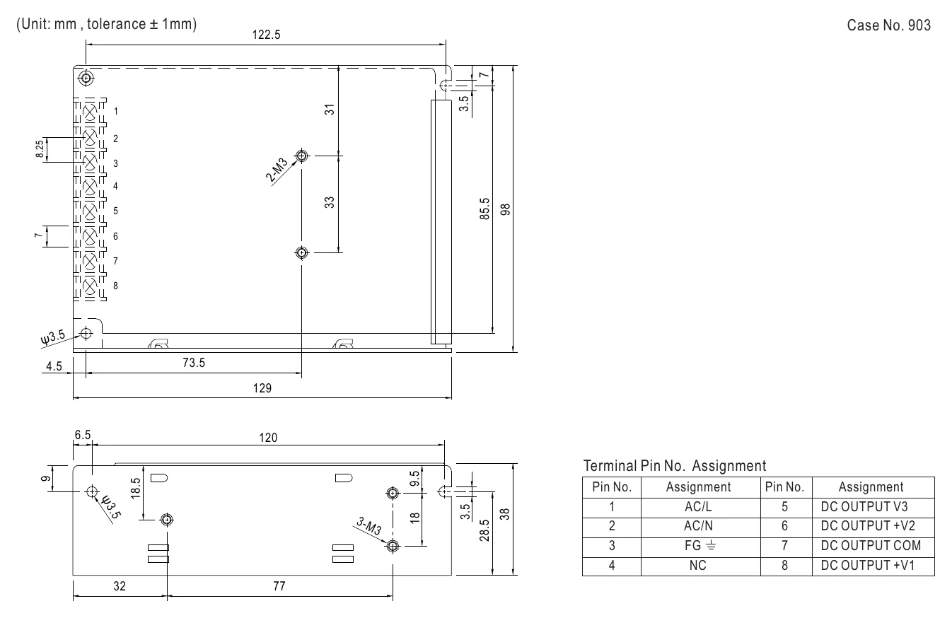 RT-65C Mechanical Specification