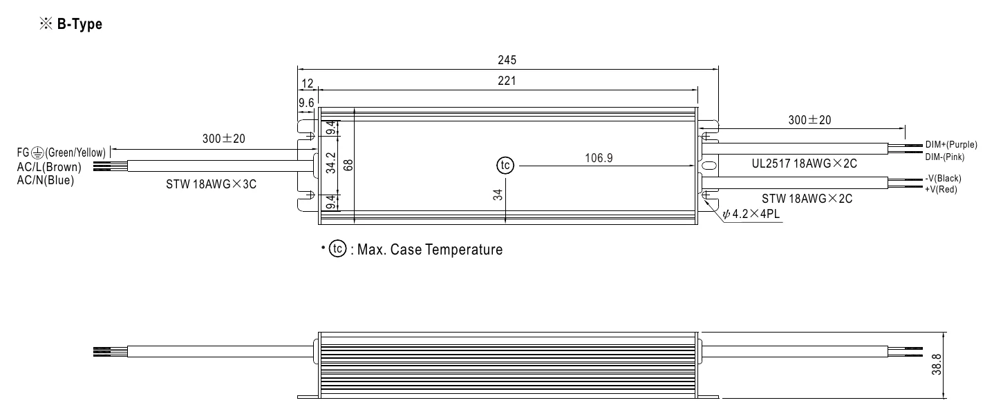 HVGC-150-500B MECHANICAL SPECIFICATION ※ B-Type