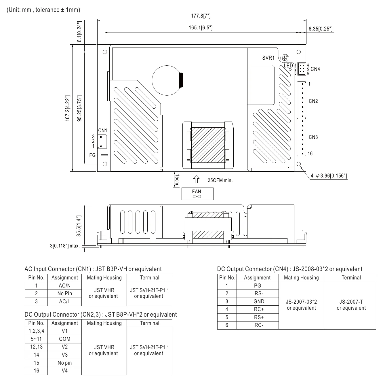 MPQ-200C Mechanical Specification