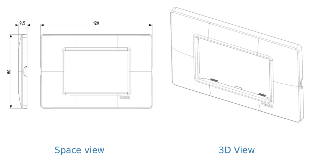 Z-VM13G-WPT Cover plate VM-14653.62: drawing
