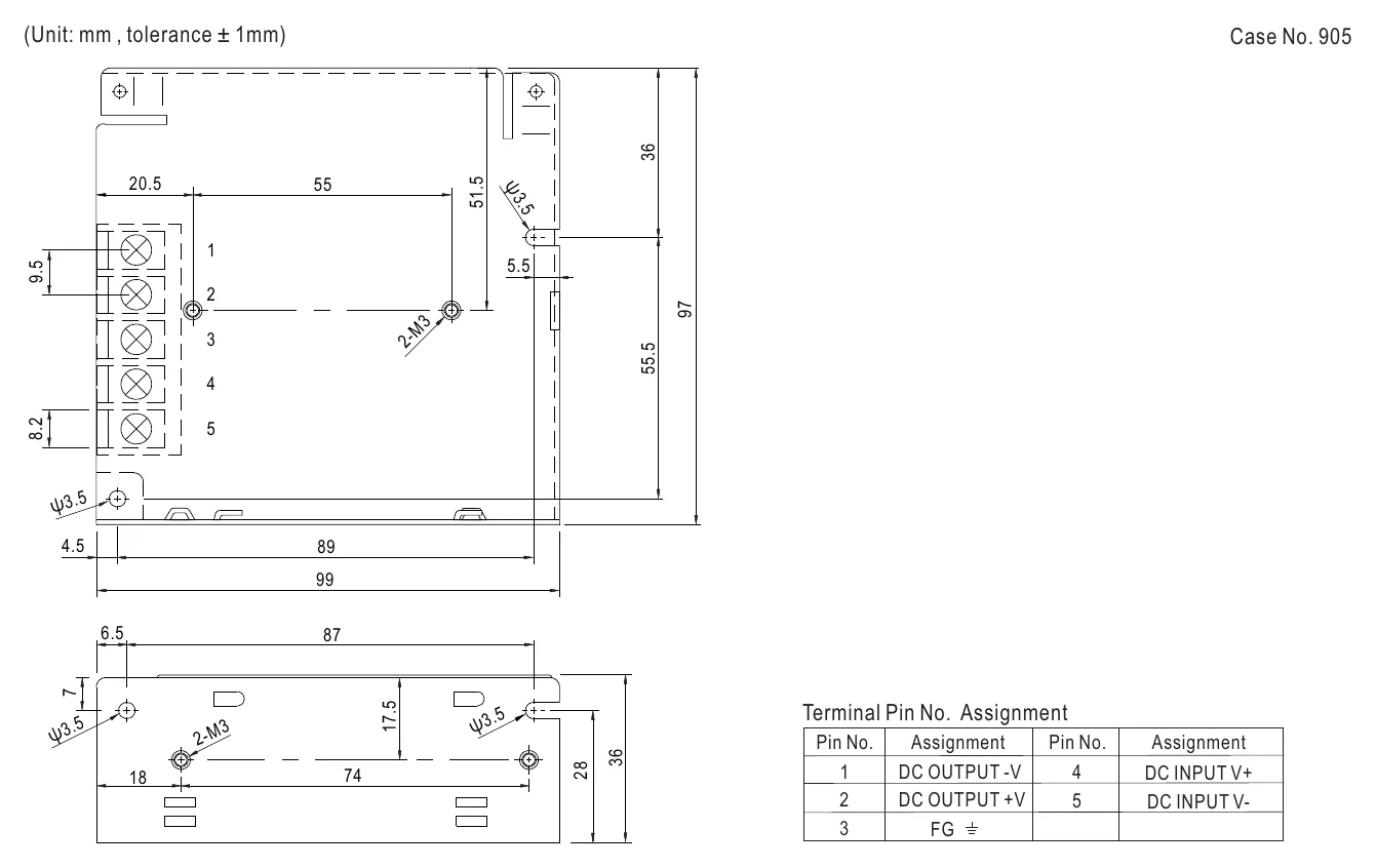 SD-25C-12 Mechanical Specification