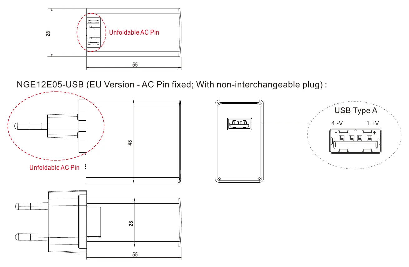 NGE12I05-P1J USB Type A