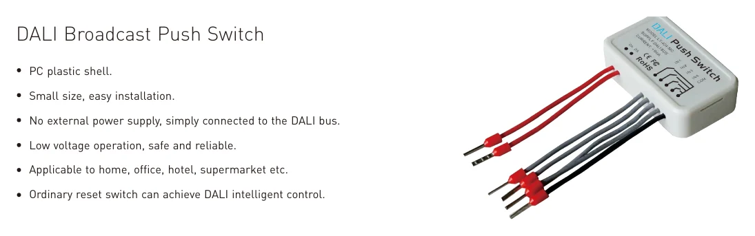 LT-424-MC DALI Broadcast Push Switch