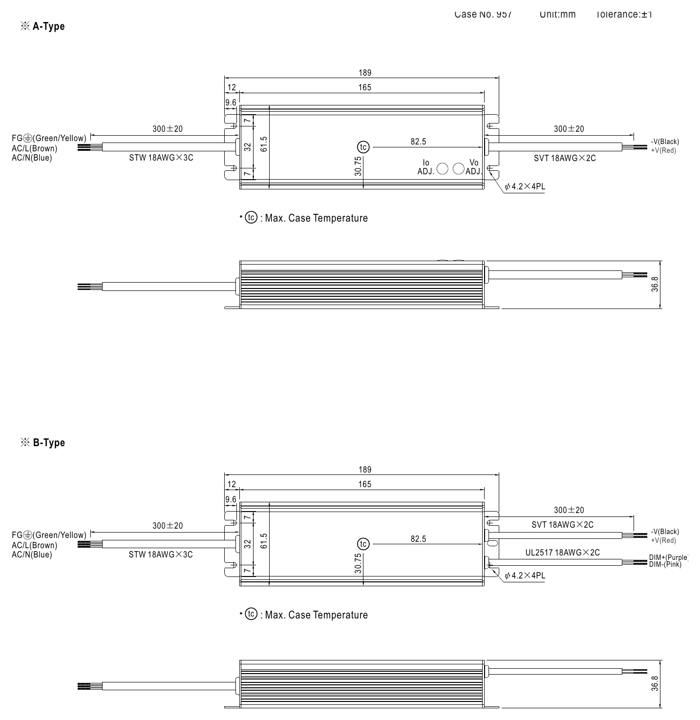 HVG-65-42A MECHANICAL SPECIFICATION
