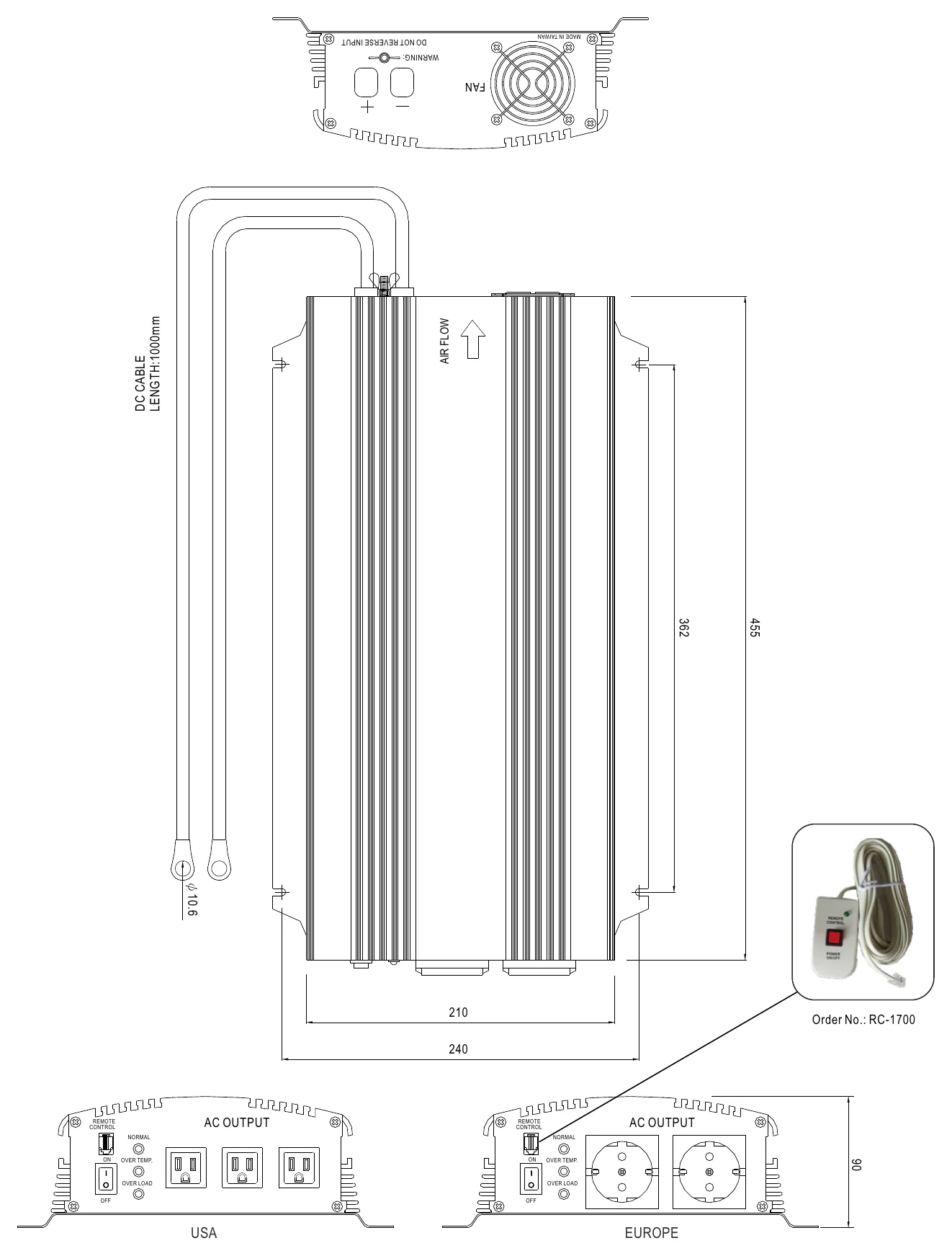 A302-1K7-B2 Mechanical Specification