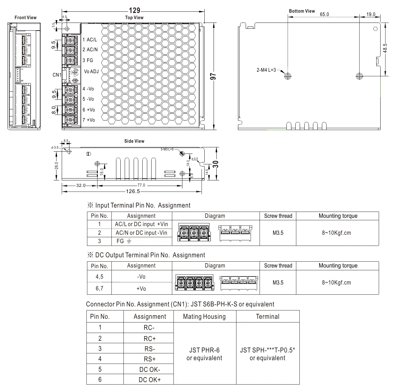 NSP-150-27 Mechanical Specification