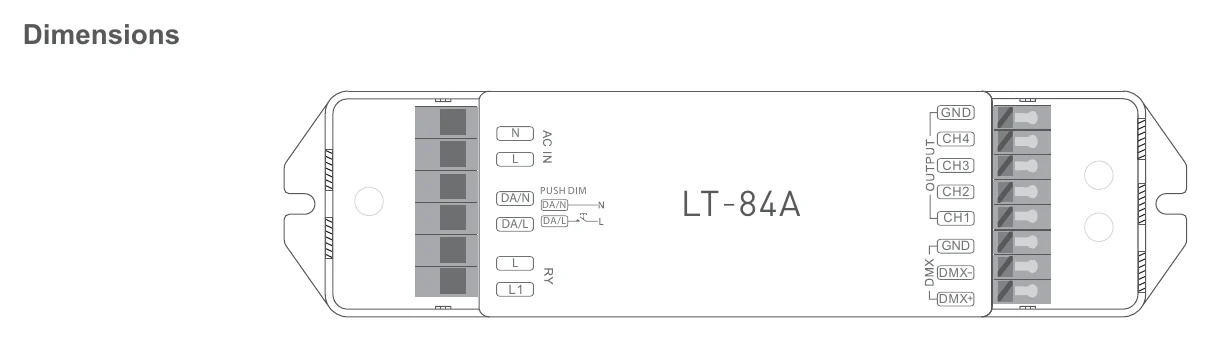 LT-84A-5VPWM Dimensions
