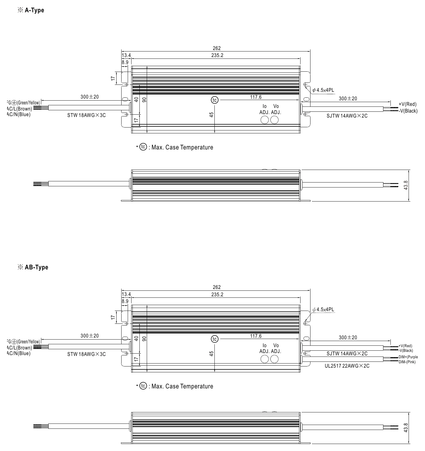 HVG-320-54AB MECHANICAL SPECIFICATION