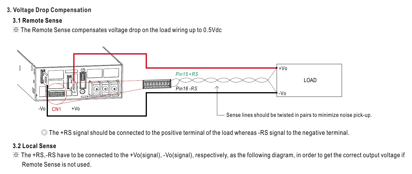 NSP-3200-48 3. Voltage Drop Compensation