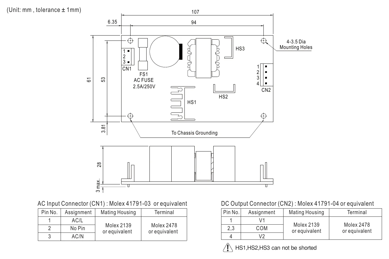 PD-2515 Mechanical Specification