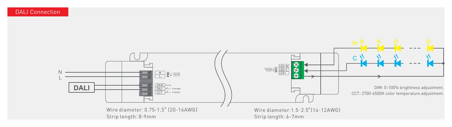 LM-150-24-G2D2 DALI Connection
