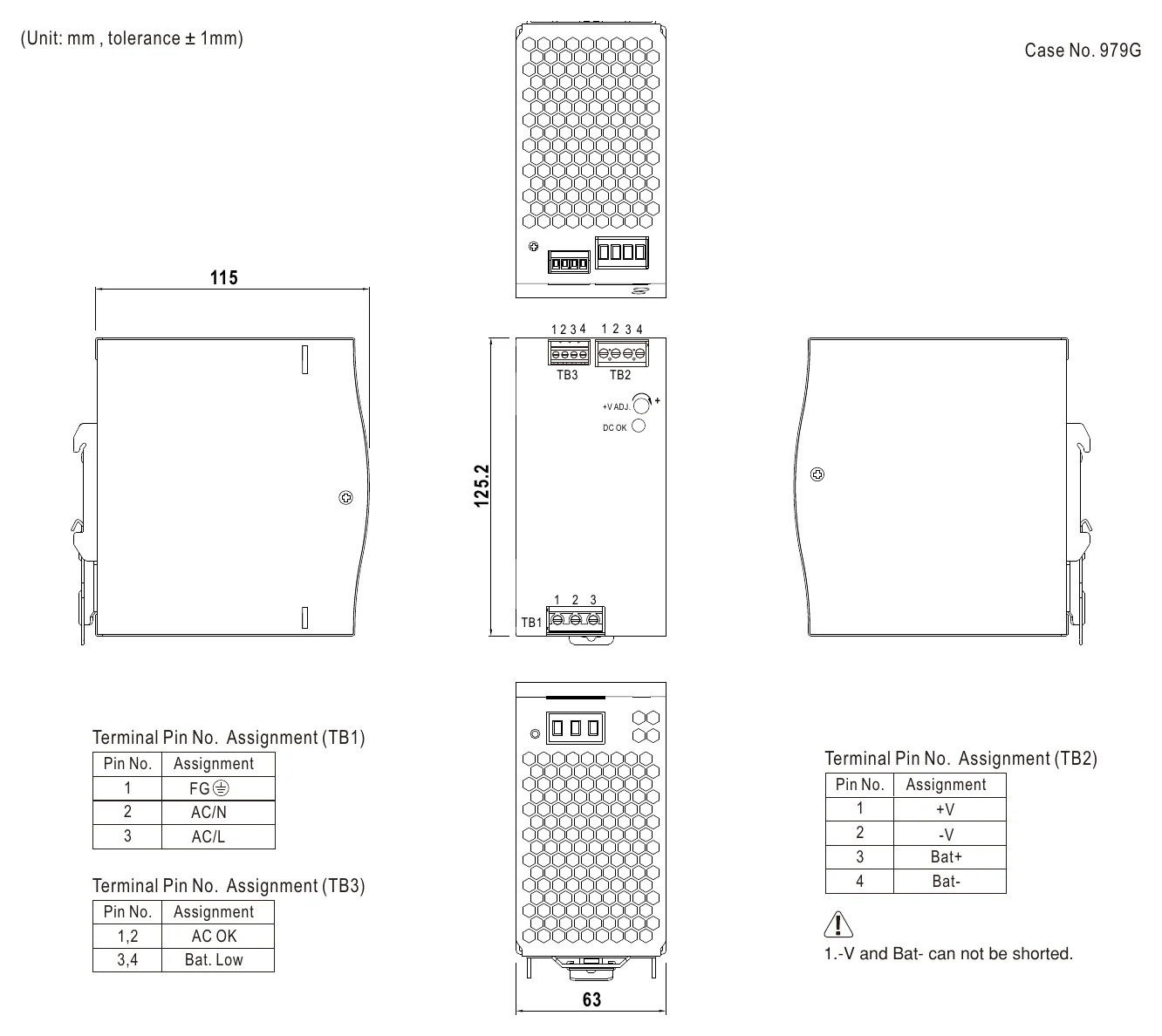 DRC-180A Mechanical Specification