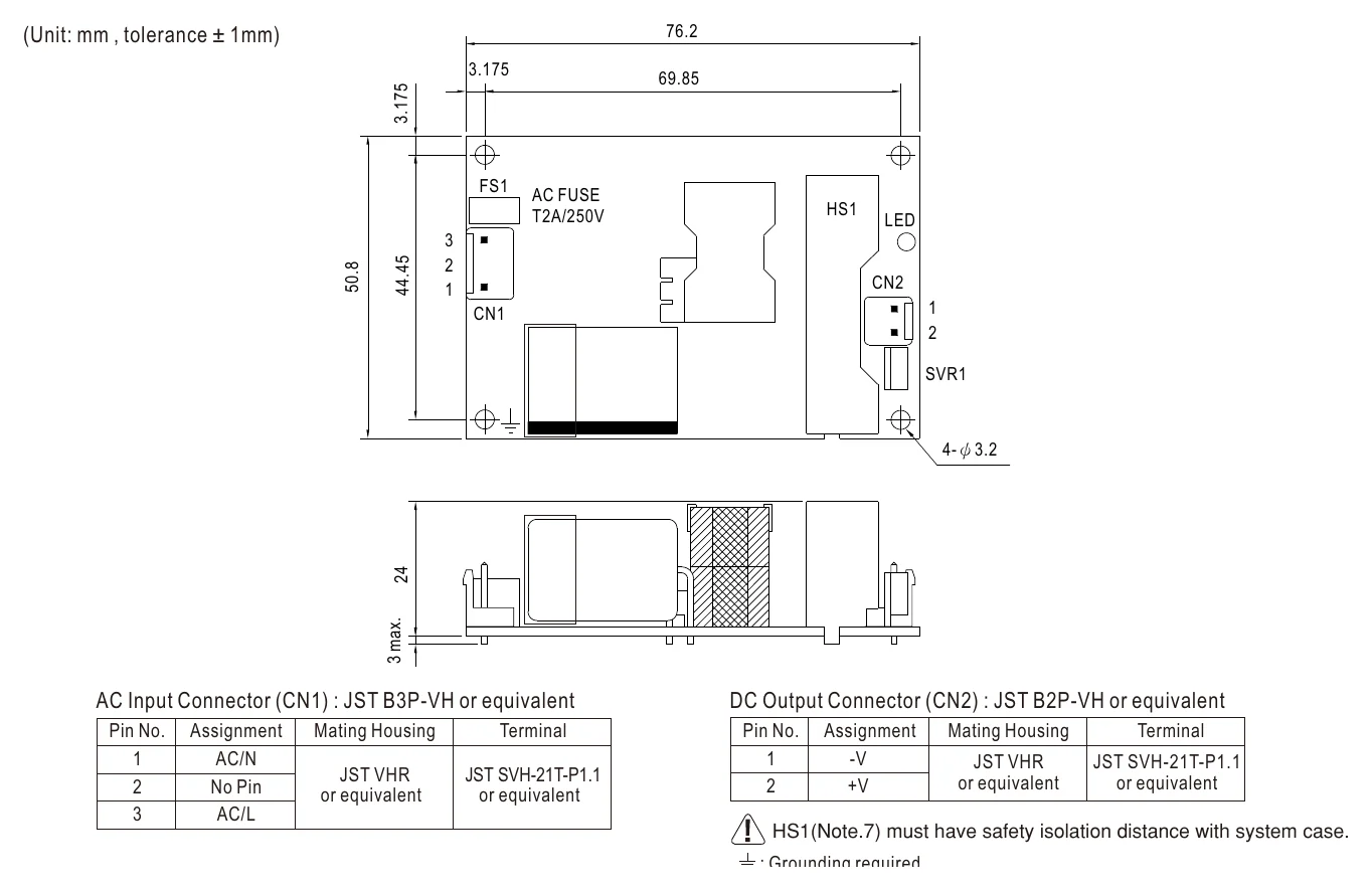 EPS-25-48 Mechanical Specification