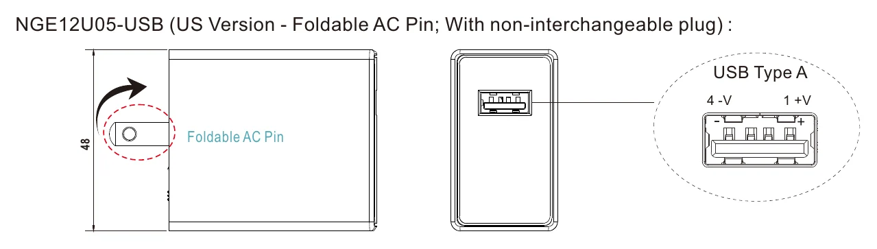 NGE12I05-P1J USB Type A
