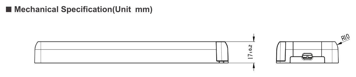EV-SE-50-24US Mechanical Specification (Unit mm)