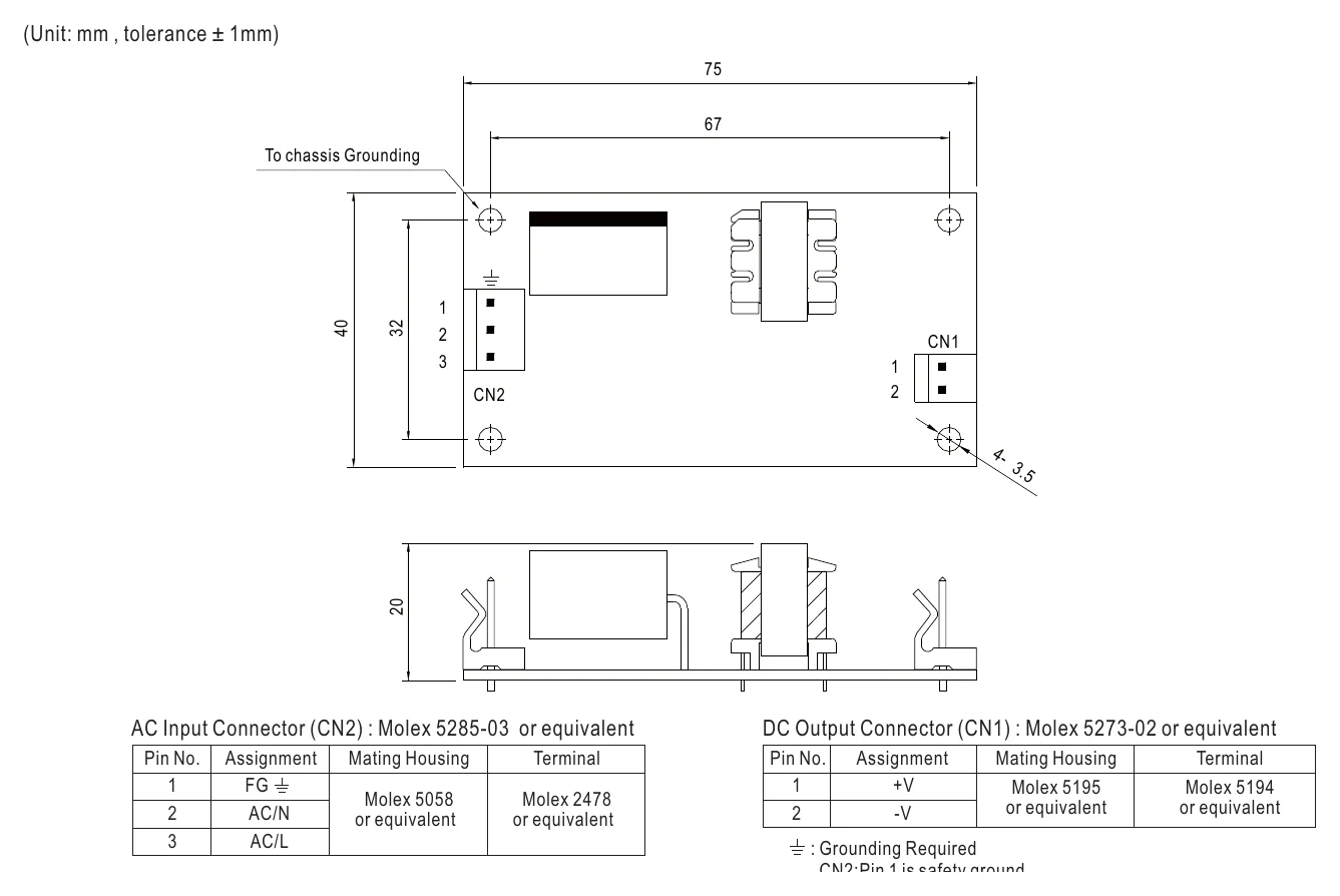 PS-05-5 Mechanical Specification