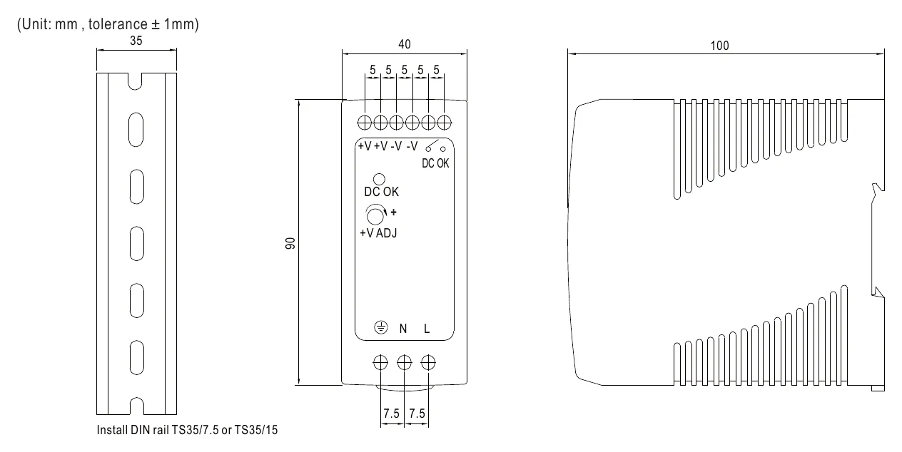 MDR-60-5 Mechanical Specification