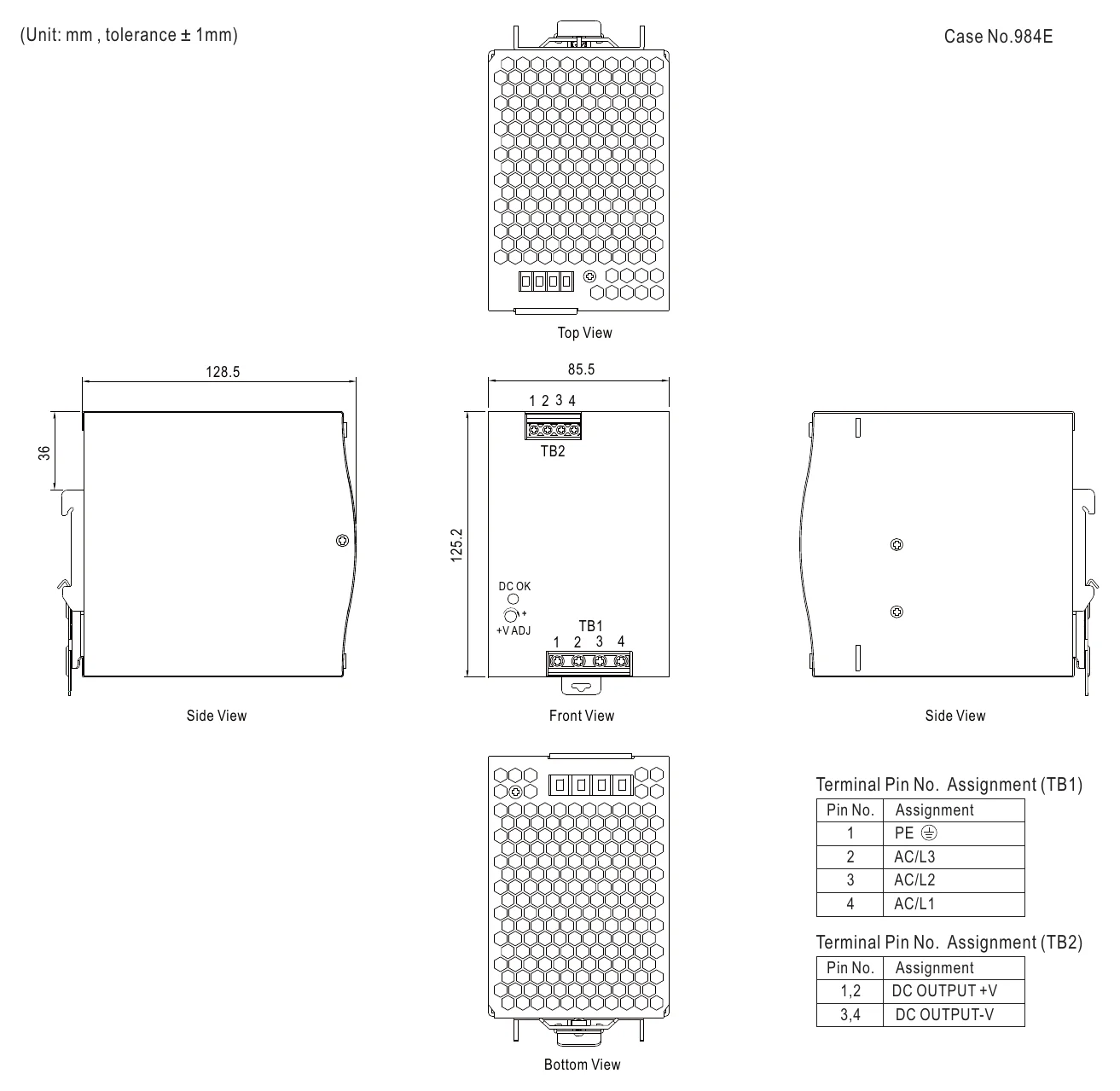 TDR-480-24 Mechanical Specification