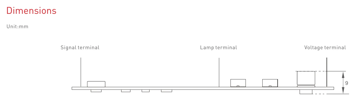 MT-1A-V2D1 Dimensions