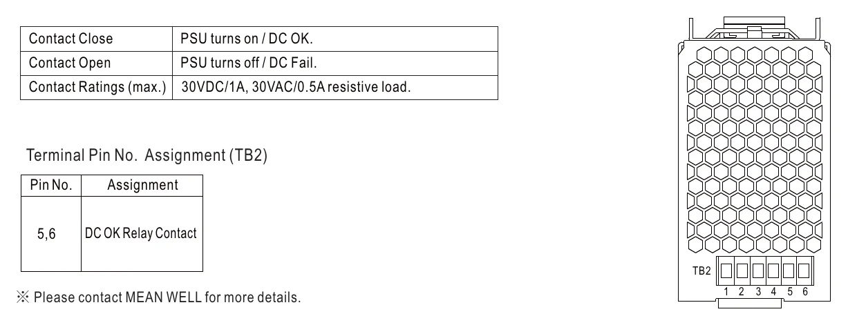 TDR-240-48 DC OK RELAY CONTACT
