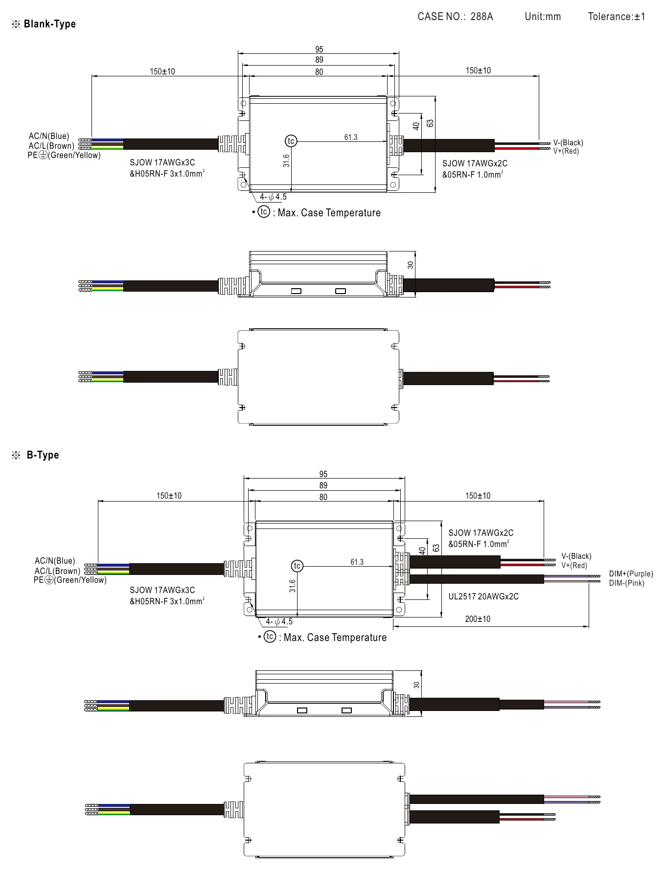 XLG-20-H Mechanical Specification
