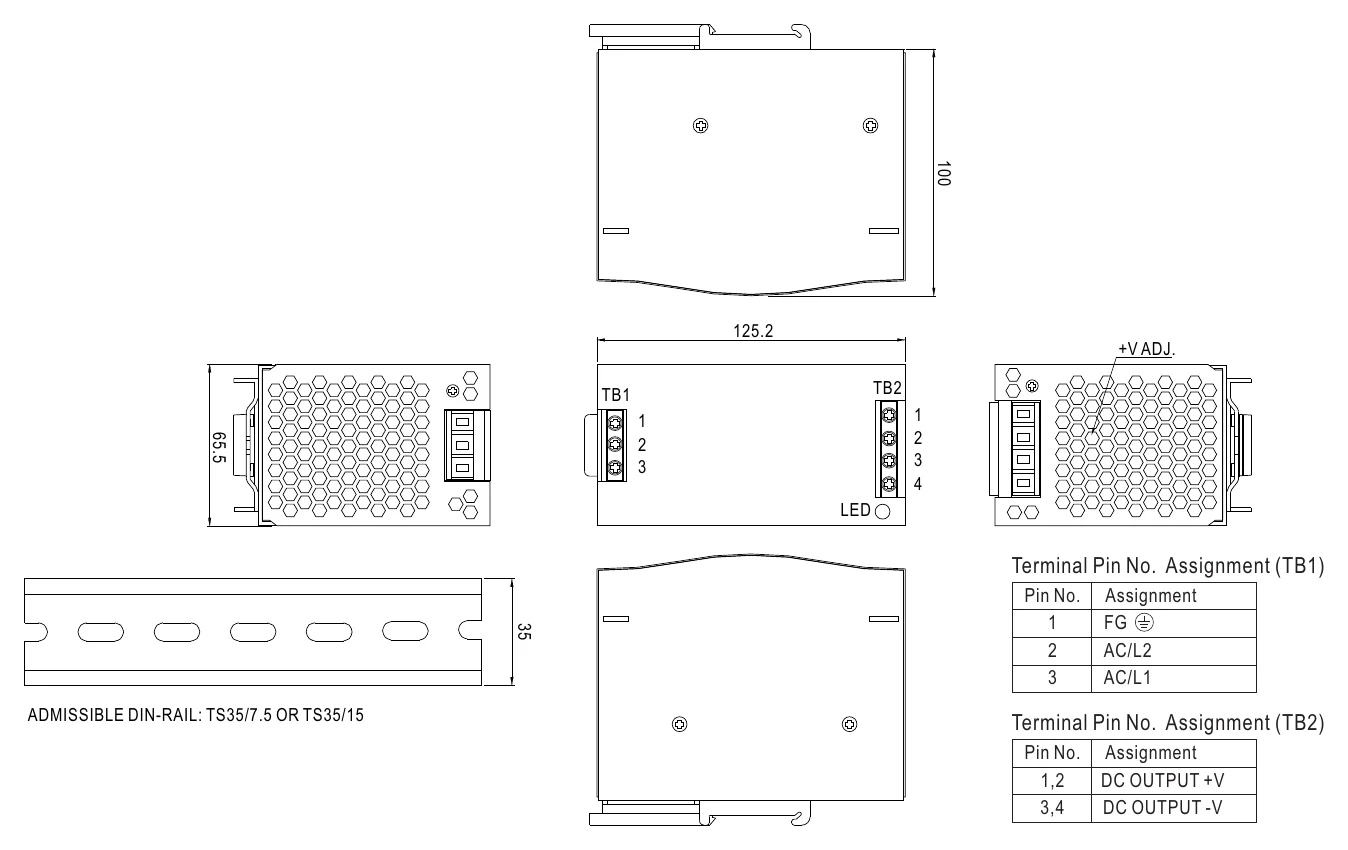 DRH-120-48 Mechanical Specification