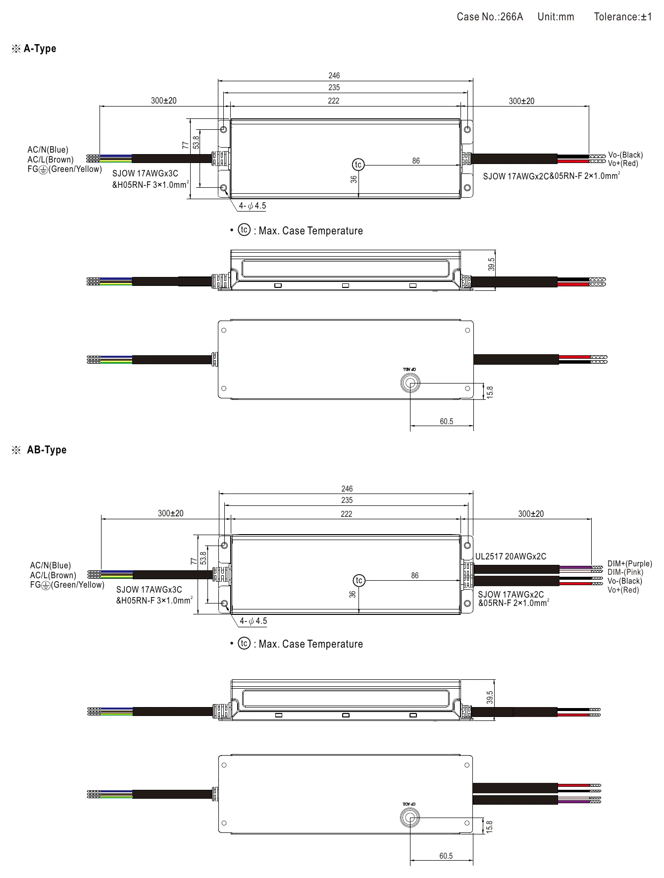 ELGC-300-H-A MECHANICAL SPECIFICATION