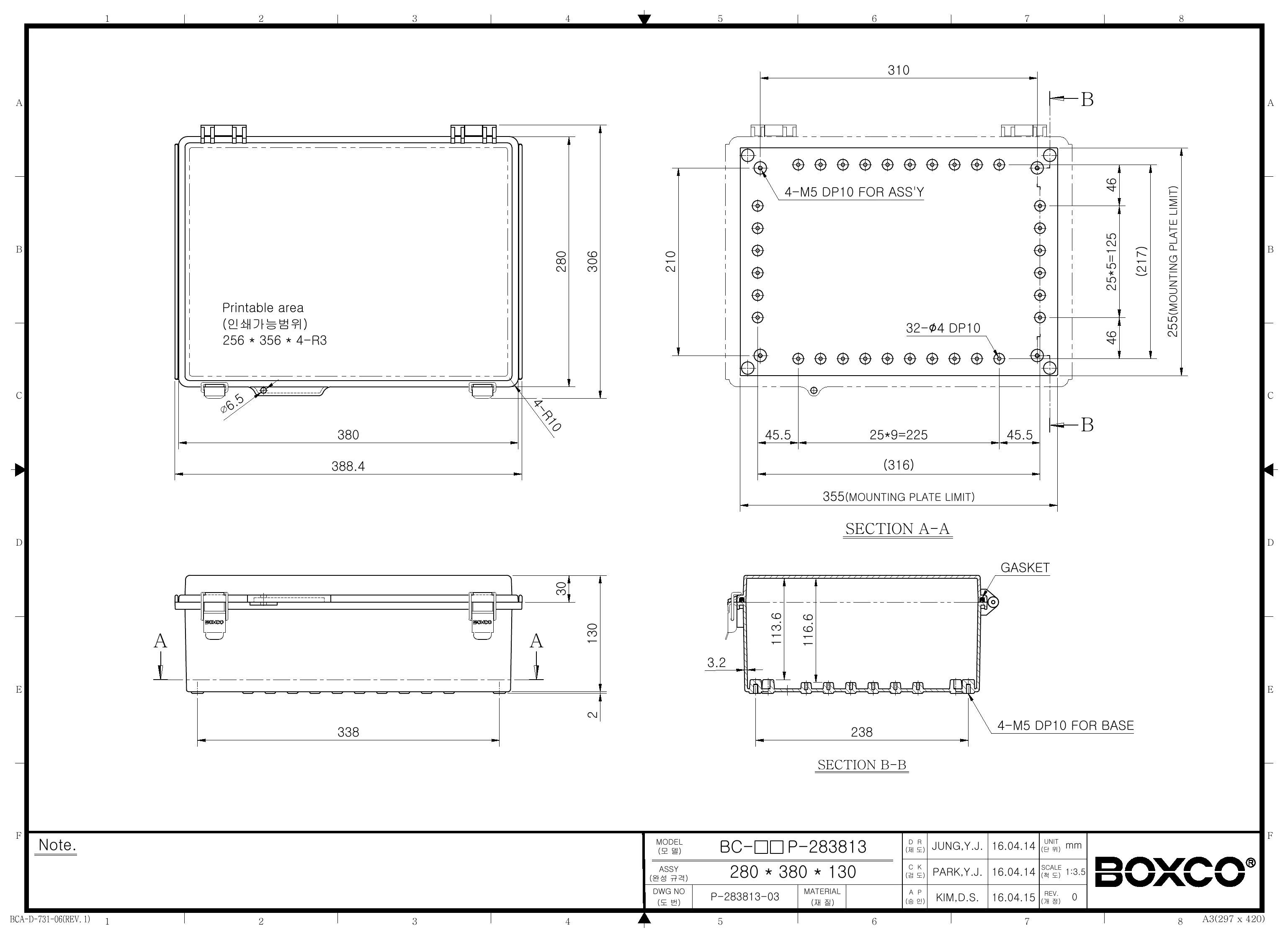 BC-ATP-283813 Dimensions (mm)