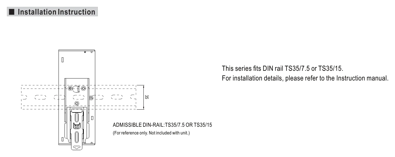 XDR-480E-12 Installation Instruction