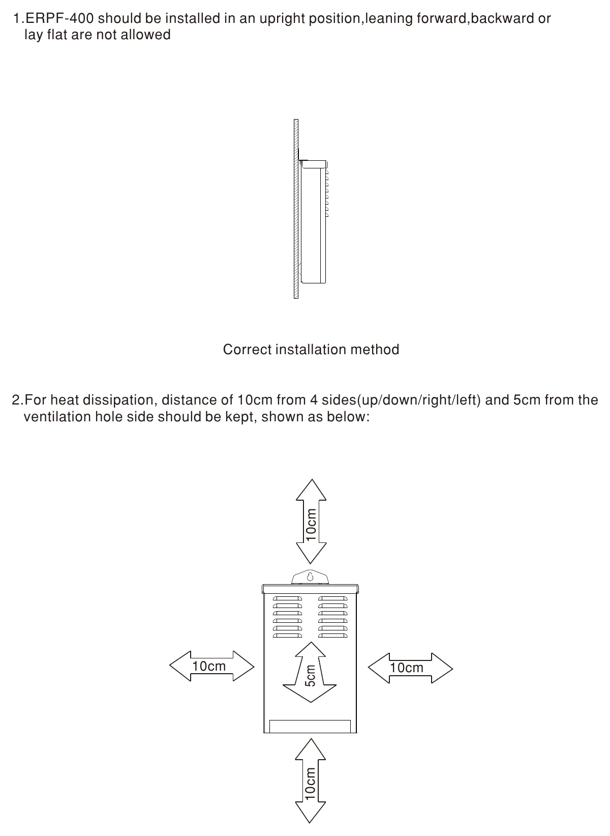 ERPF-400-48 Installation