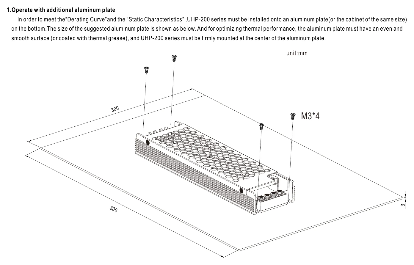 UHP-200-24 Installation