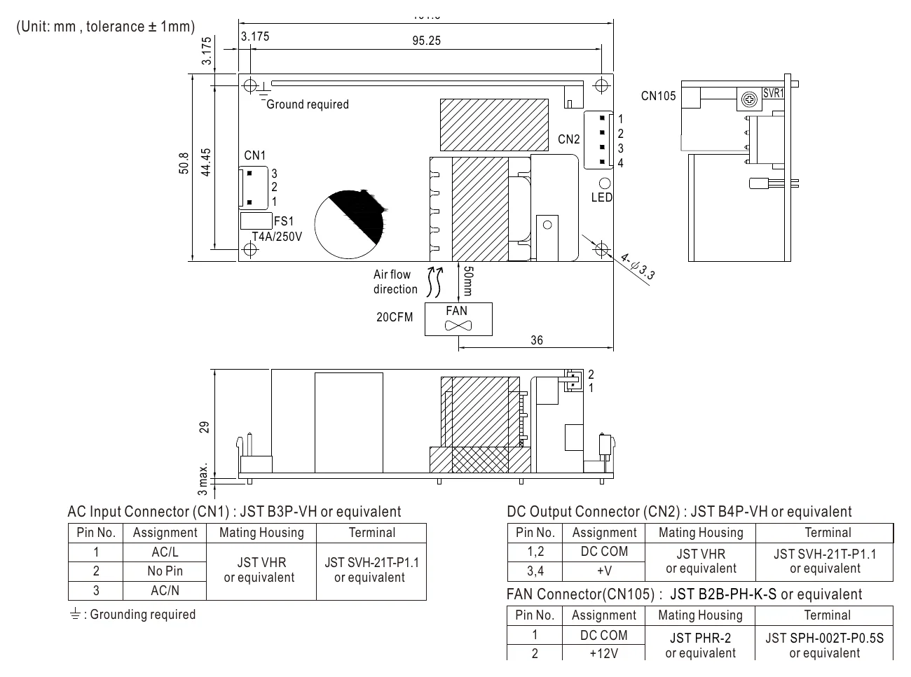 EPP-150-12 Mechanical Specification
