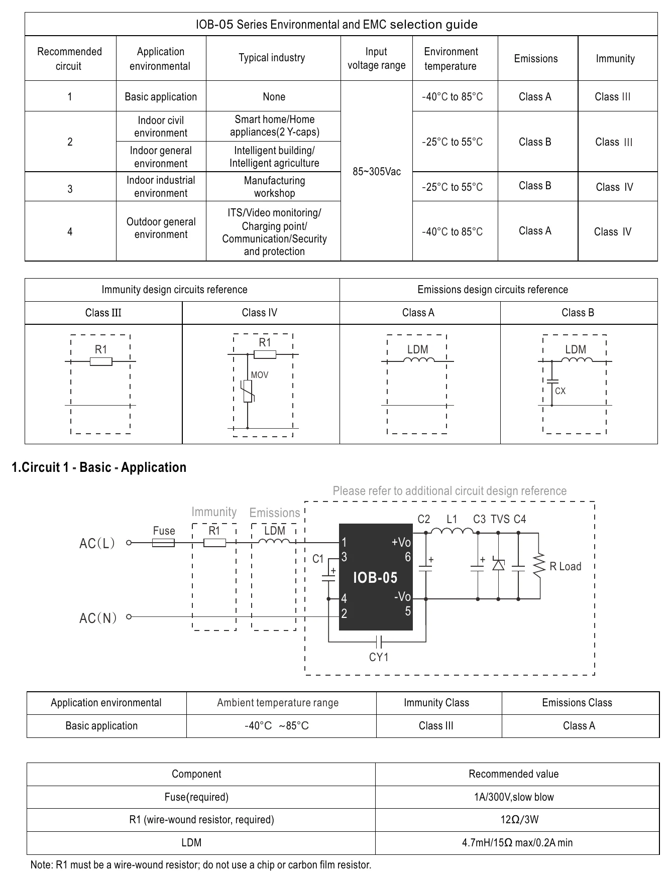 IOB-05-05 Additional EMC Suggestion Circuit