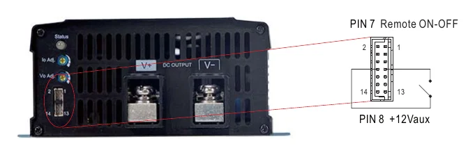 NPP-1200-24 PIN7 Remote ON-OFF