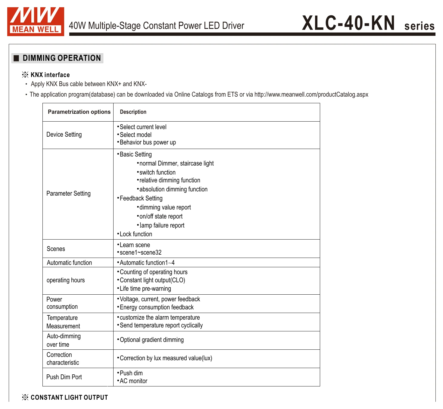 XLC-40-H-KNS XLC-40-KN series