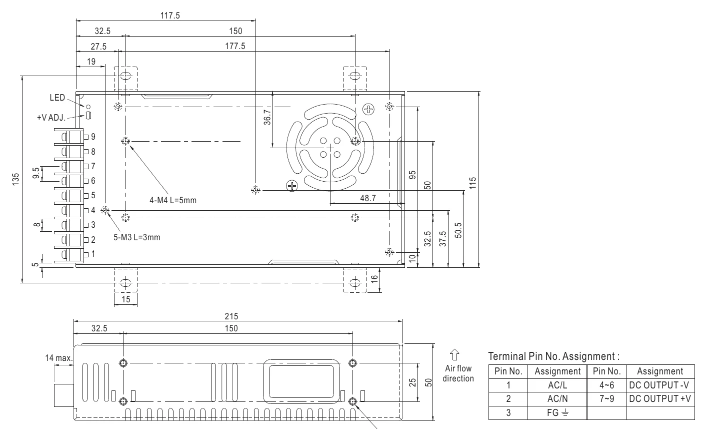 SP-320-12 Mechanical Specification