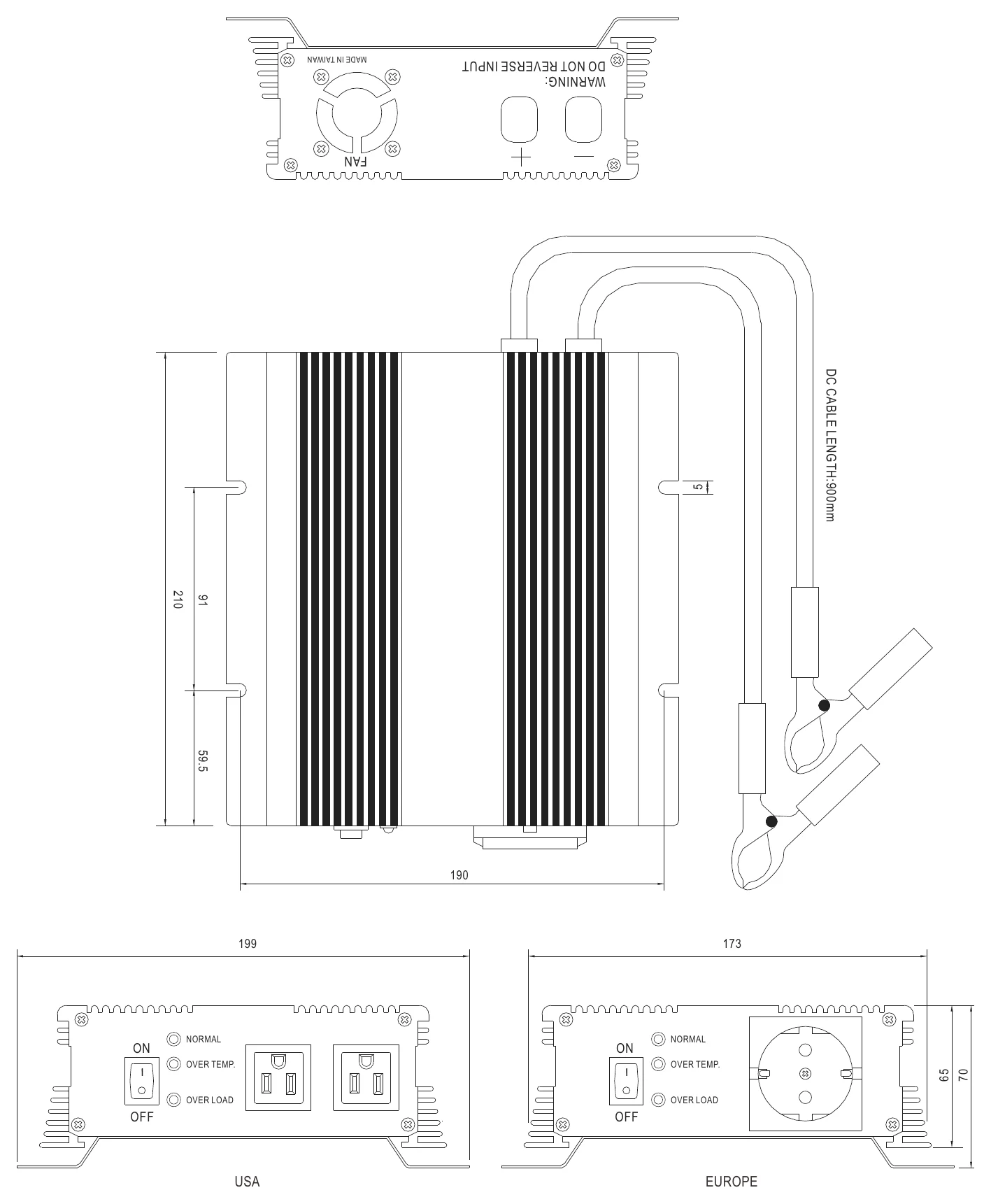 A301-600-B2 Mechanical Specification